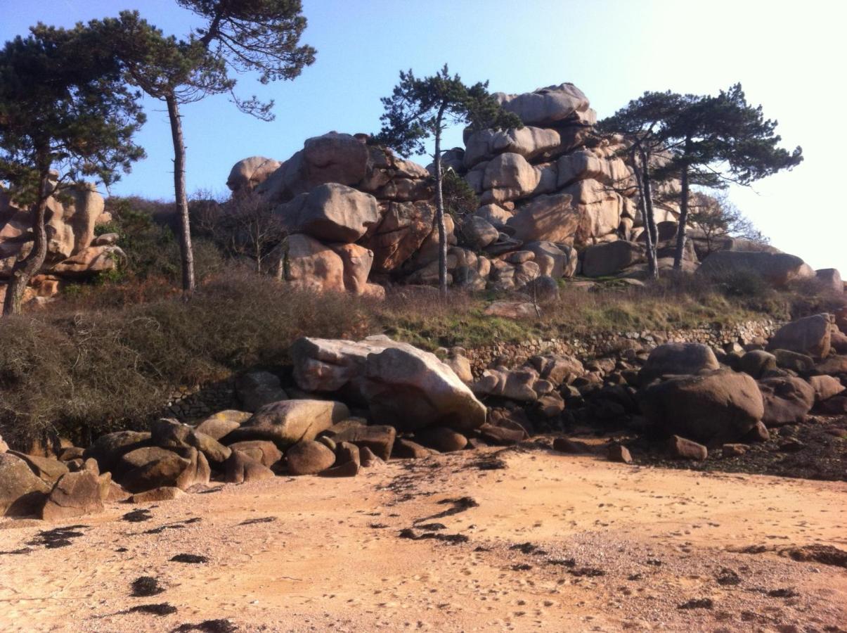 Trestraou, Cote De Granit Rose, Studio Vue Mer, Rez-De-Chaussee Perros-Guirec Εξωτερικό φωτογραφία